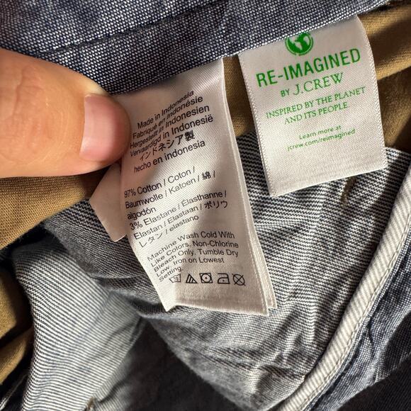 J.Crew 1040 Athletic Tapered-Fit Tech Pants Mens W32 L34 Brown Performance AU209 - Picture 9 of 10